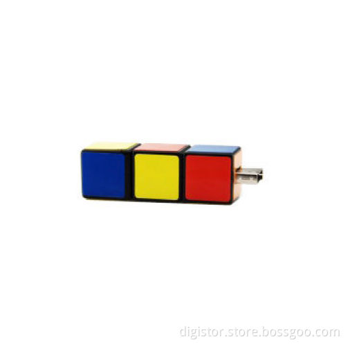 Cube USB flash drive, 1GB-16GB, customized customer's logo